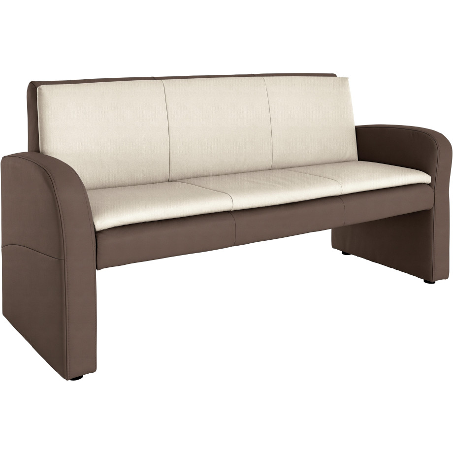 exxpo - sofa fashion Hockerbank Cortado, 3-zits met hoog zitcomfort hoge bodemvrijheid, mooie detailverwerking, optioneel leren bekleding afbeelding 1