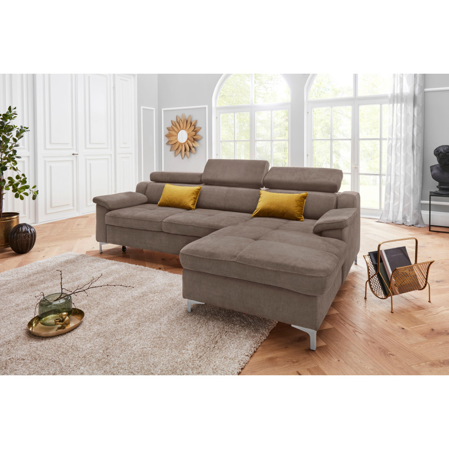 exxpo - sofa fashion Hoekbank Florence optioneel met slaapfunctie afbeelding 1