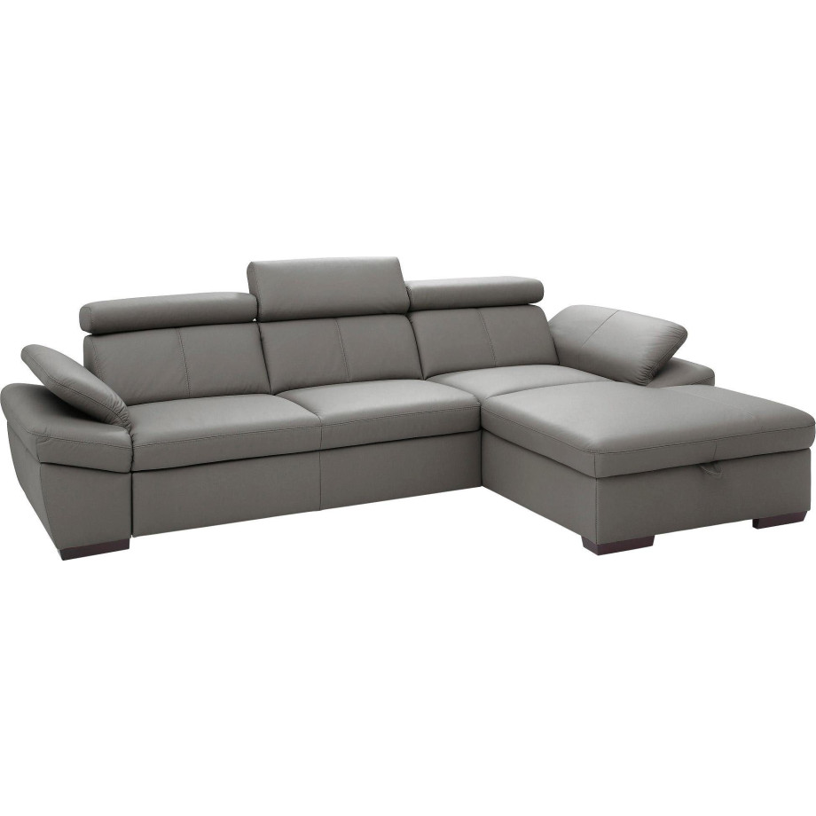 exxpo - sofa fashion Hoekbank Salerno inclusief verstelbare hoofdsteun en verstelbare armleuning, naar keuze met slaapfunctie afbeelding 1