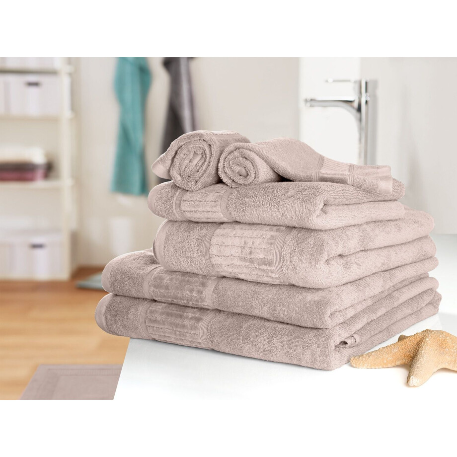 Gözze Badhanddoek Bio 70 x 140 cm (Taupe) afbeelding 1