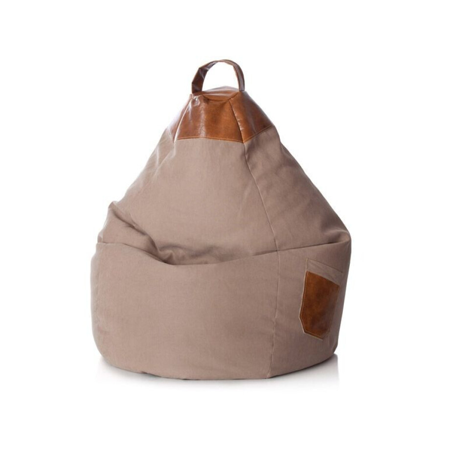 SITTING POINT Zitzak BeanBag Jamie (Zandkleurig, XL (220 l)) afbeelding 1