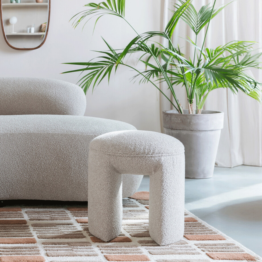 ZILT Krukje 'Cheron' Bouclé, kleur Beige afbeelding 1