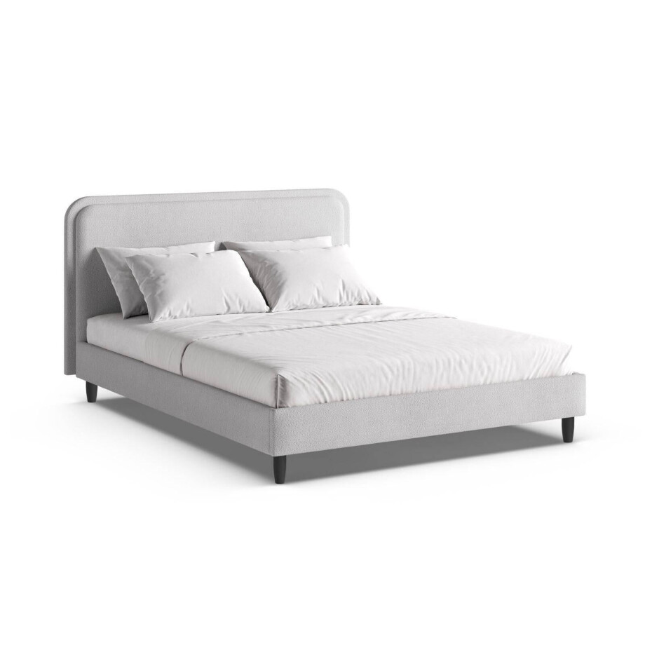 Bedframe Aveline bouclé 140 x 200 | Micadoni Home afbeelding 1