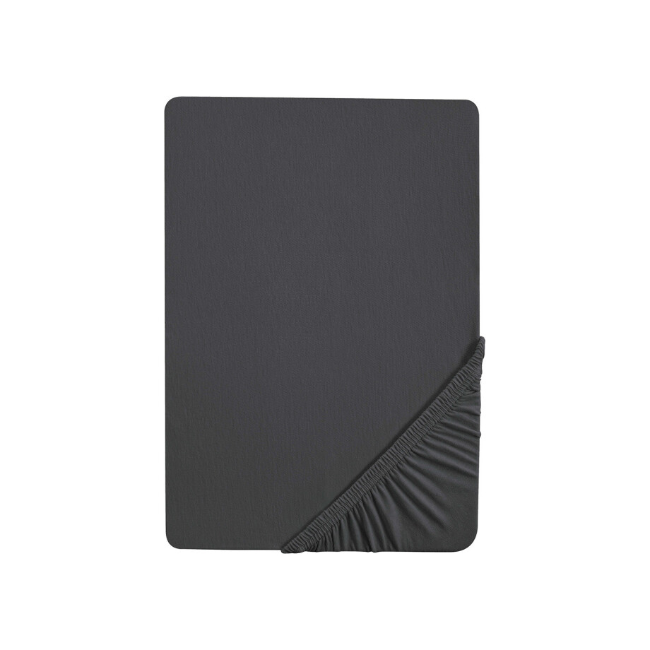 Biberna Jersey hoeslaken (Titanium, 180-200 x 200 cm) Biberna Jersey hoeslaken (Titanium, 180-200 x 200 cm) afbeelding 1