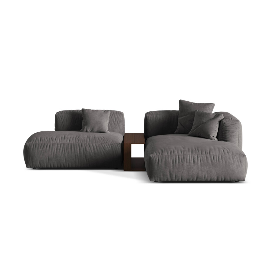 Hoekbank Martina rechts velvet | Micadoni afbeelding 1