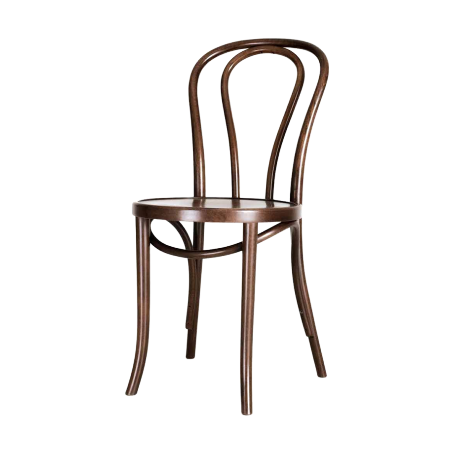 Vienna Thonet No. 18 houten bistrostoel walnoot afbeelding 1