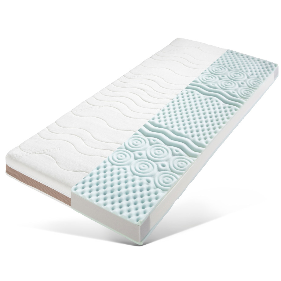 f.a.n. Frankenstolz Pocketveringsmatras "Medikomfort T 21" Matras met Medicott bekleding - perfect voor mensen met huisstofmijtallergie hoogte 21 cm afbeelding 1