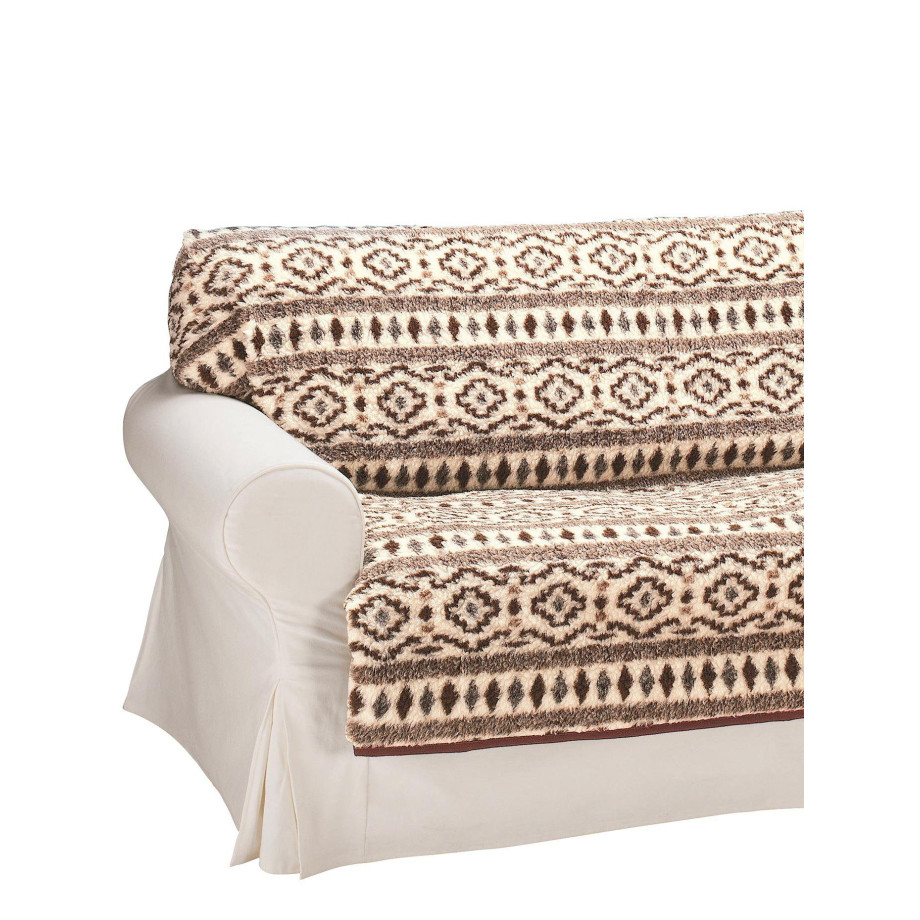 Fauteuilfoulard van zuiver schaapsscheerwol afbeelding 1