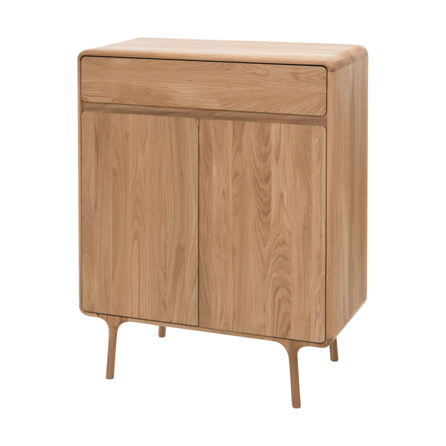 Fawn cabinet houten opbergkast naturel - 90 x 110 cm afbeelding 1