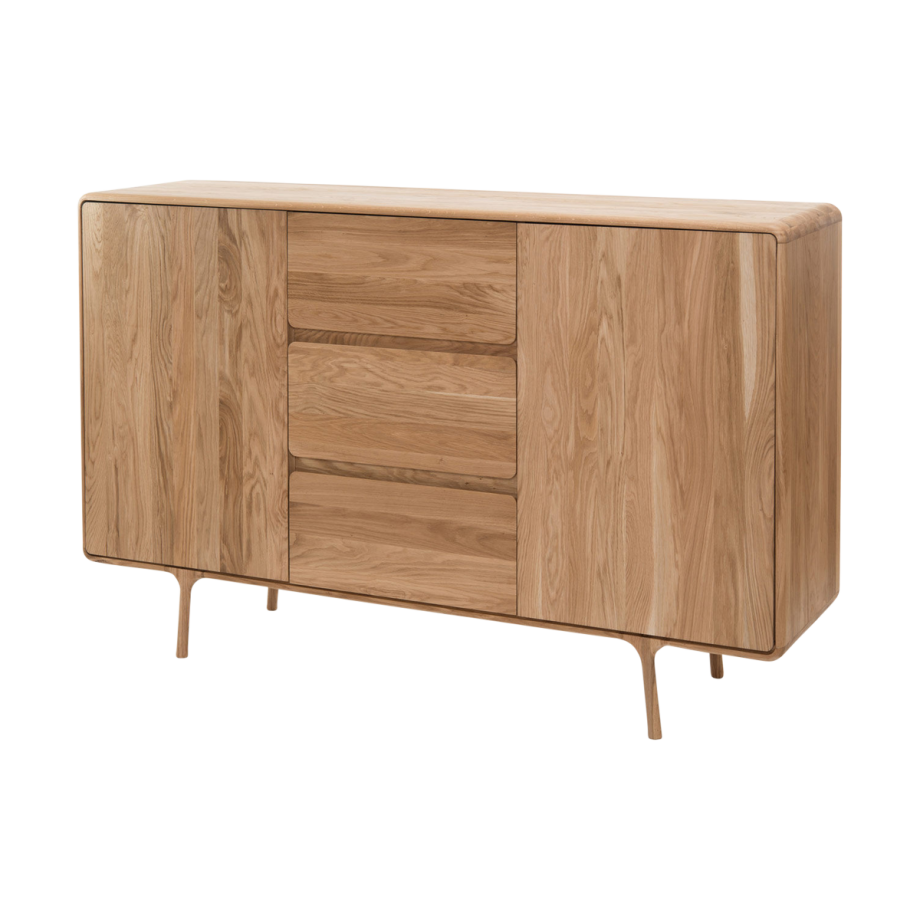 Fawn dresser houten ladekast naturel - 180 x 110 cm Fawn dresser houten ladekast naturel - 180 x 110 cm afbeelding 1