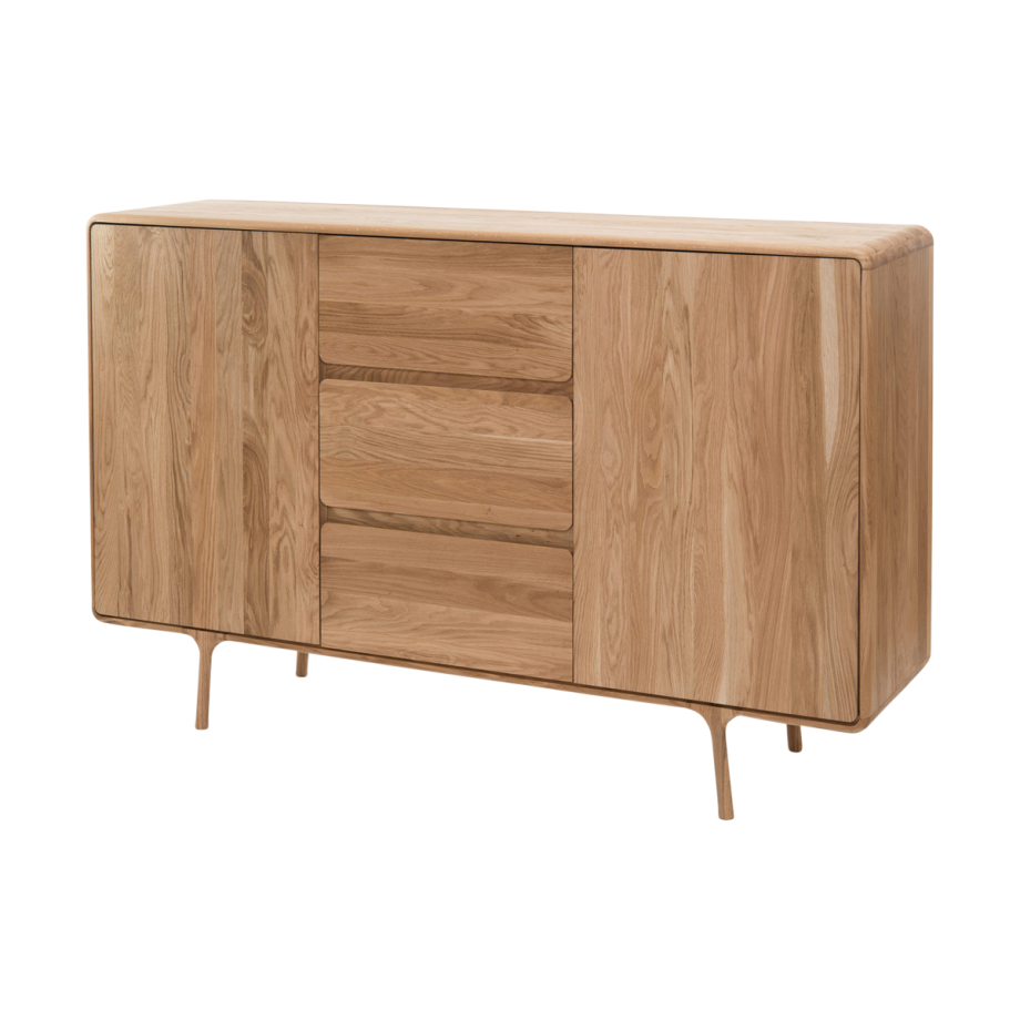 Fawn dresser houten ladekast naturel - 180 x 110 cm afbeelding 1