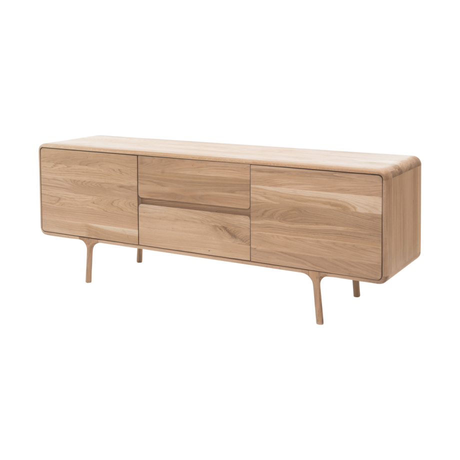 Fawn sideboard houten dressoir naturel - 180 x 45 cm afbeelding 1