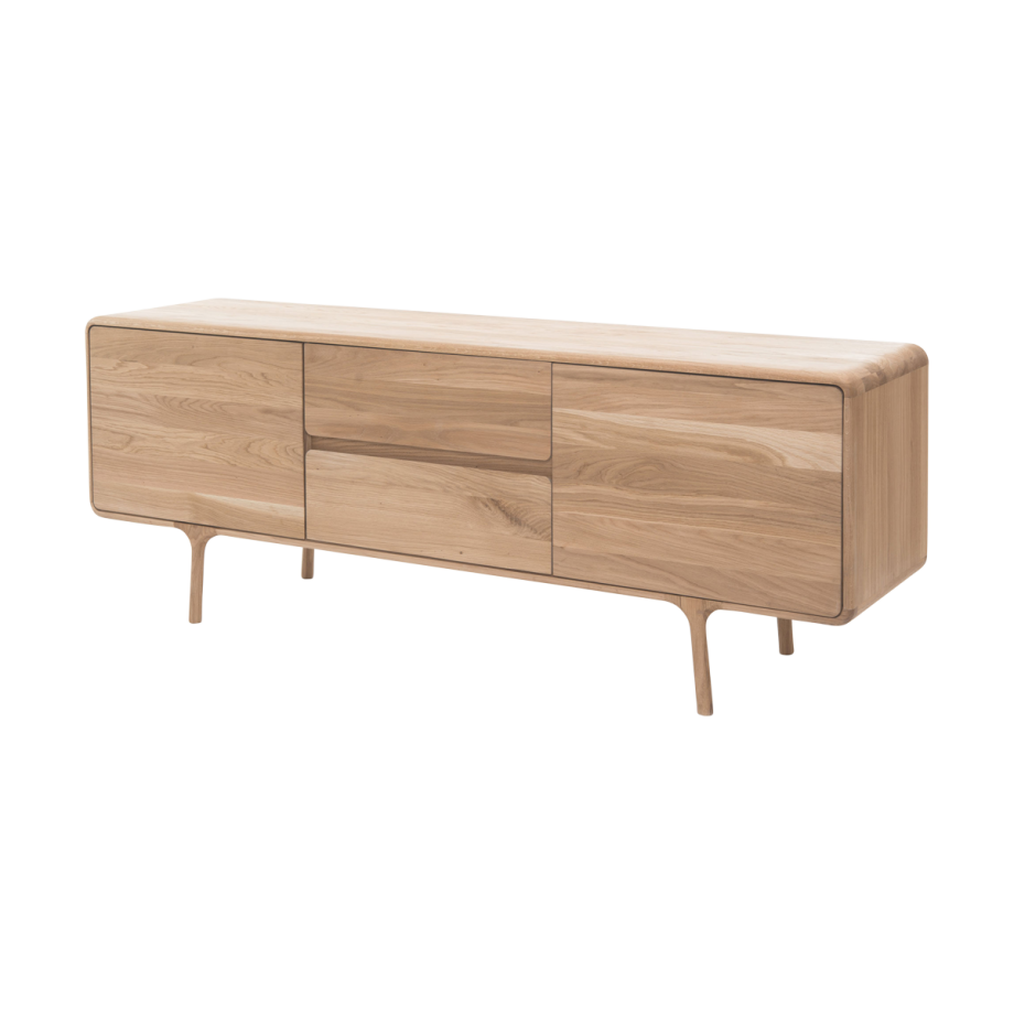 Fawn sideboard houten dressoir naturel - 180 x 45 cm Fawn sideboard houten dressoir naturel - 180 x 45 cm afbeelding 1