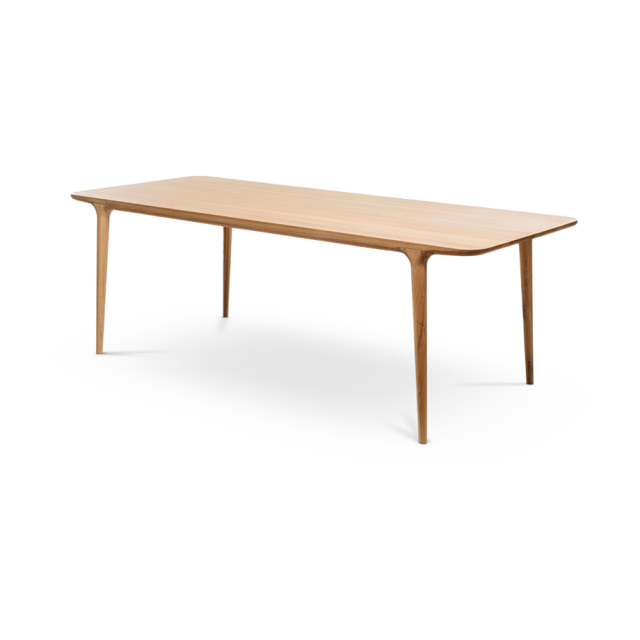 Fawn table houten eettafel naturel - 200 x 90 cm Fawn table houten eettafel naturel - 200 x 90 cm afbeelding 1