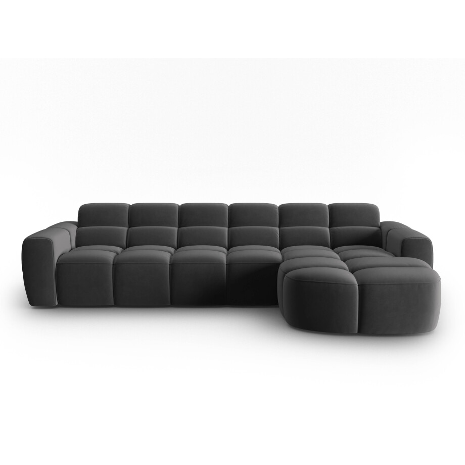 5-zits hoekbank Lisa rechts velvet | Micadoni afbeelding 1
