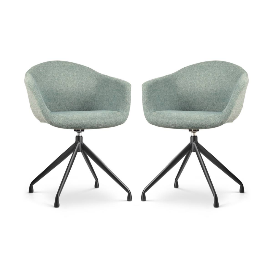 Set van 2 eetkamerstoelen Nola-Otis draaibaar | Nolon afbeelding 1