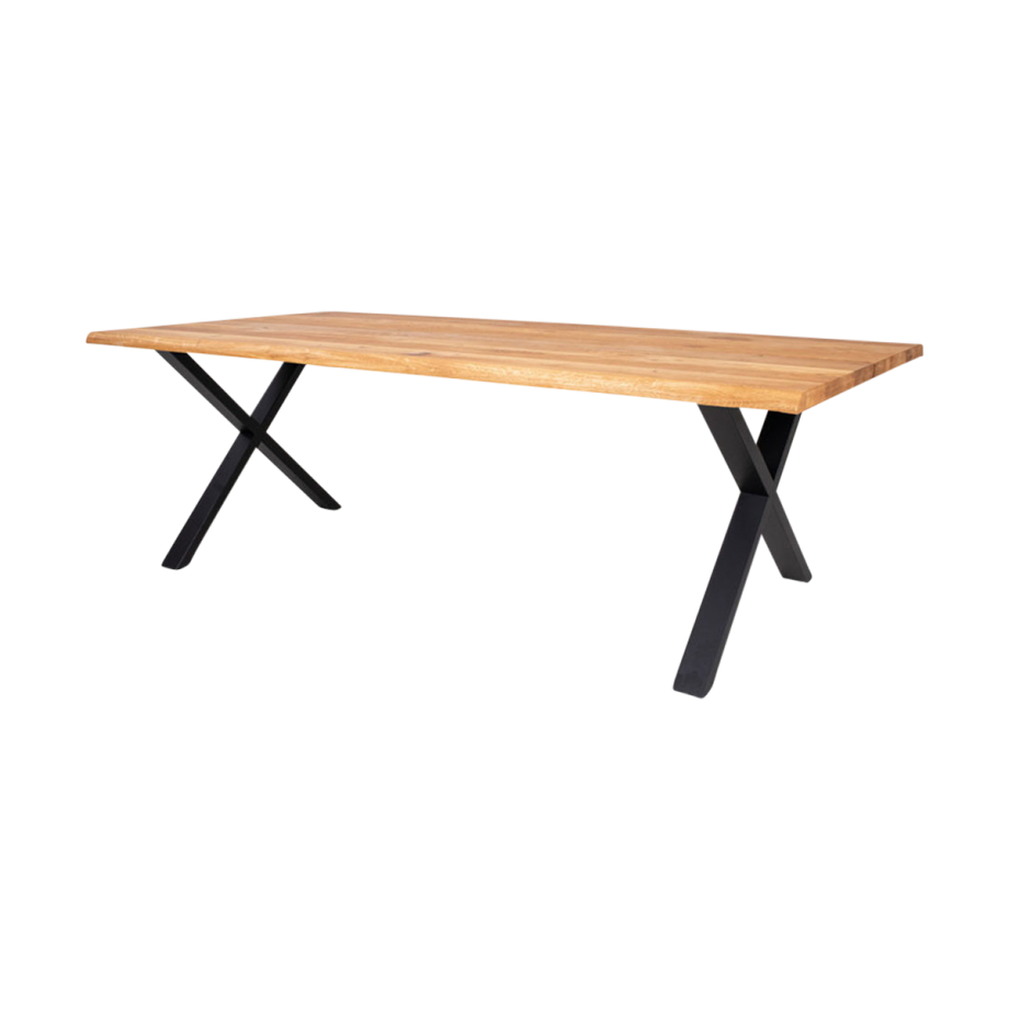 Fendi eikenhouten eettafel naturel - 240 x 95 cm afbeelding 1