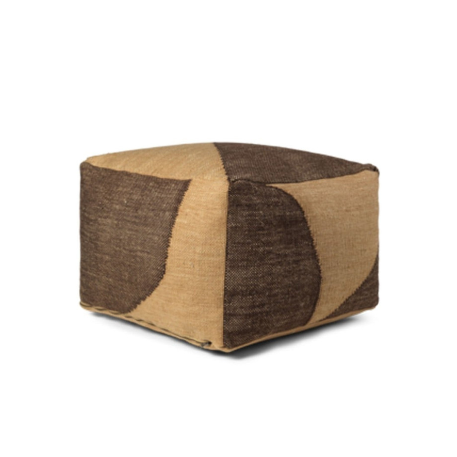 ferm LIVING Forene poef 60 x 60 cm afbeelding 1