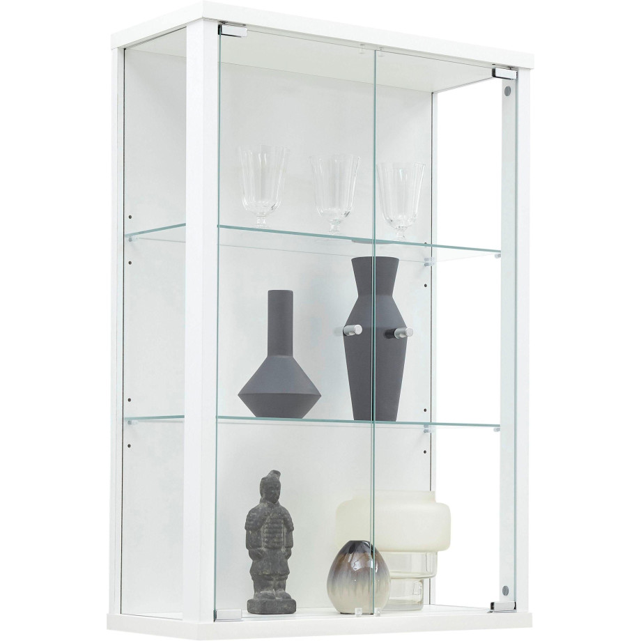 fif möbel Vitrinekast OPTIMA Hangvitrine/glasvitrine 2x glazen deur, perfect voor verzamelaars, verzamelvitrine afbeelding 1