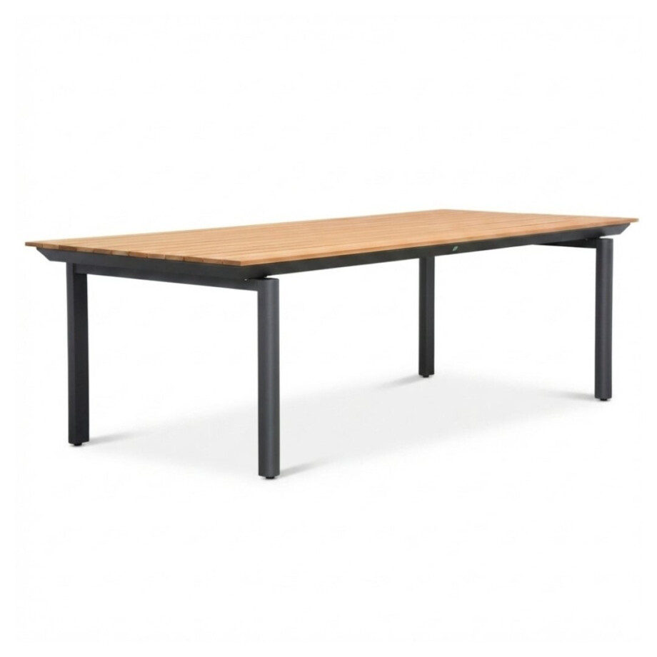 Montana dining tuintafel 6 personen | aluminium + teak | Natural Teak | 240x100cm afbeelding 1