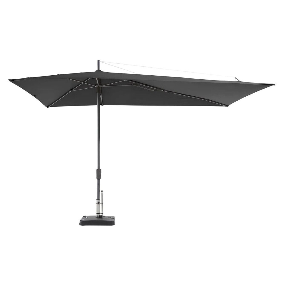 Asymetriq Sideway stokparasol 360x220cm | Grey afbeelding 1