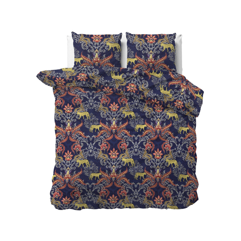 Dekbedovertrek Belle - Eenpersoons (140x200 cm) - Meerkleurig Polyester-katoen - Dessin: Dieren - Sleeptime Elegance - Dekbed-Discounter.nl afbeelding 