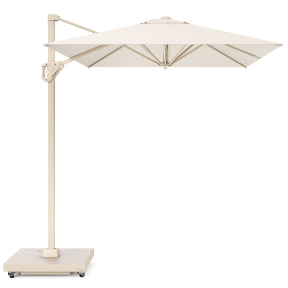 Voyager T¹ zweefparasol | 250x250cm | Ivory/Sandstone afbeelding 1