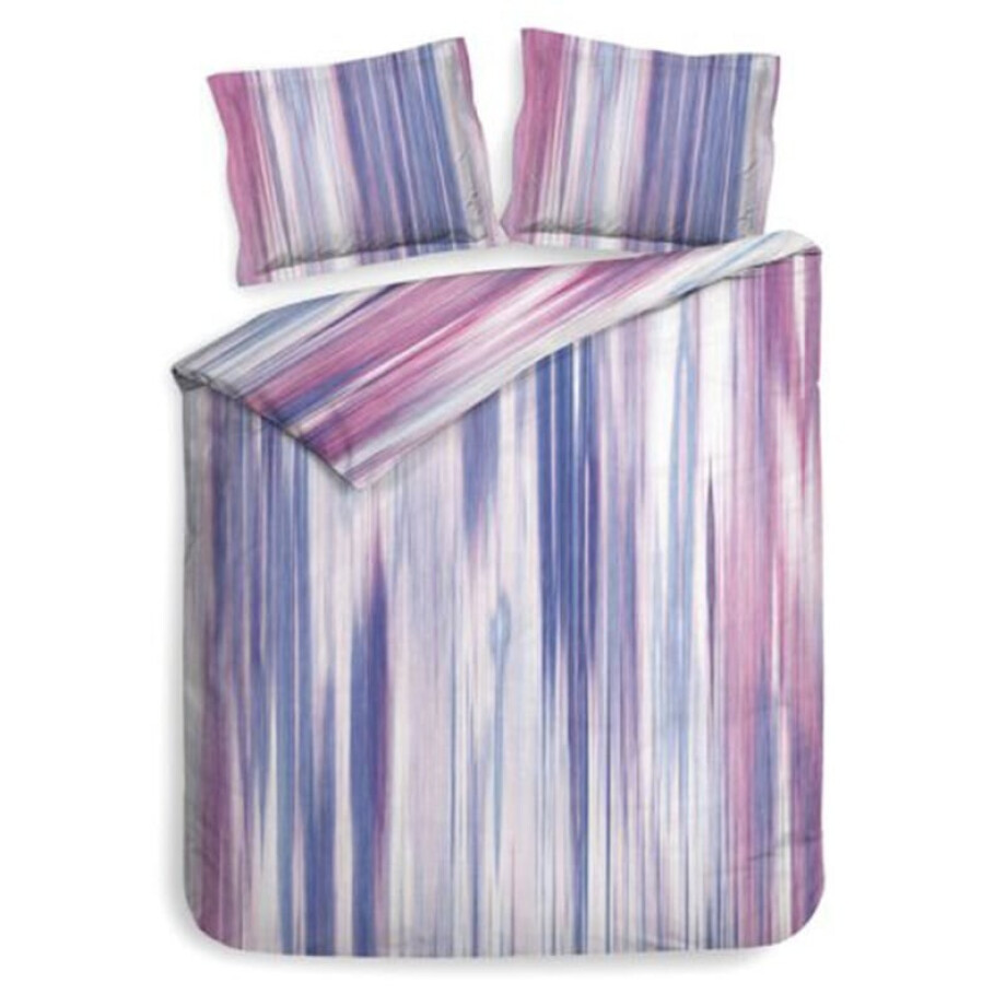 Flanellen Dekbedovertrek Chevelle - Lits-Jumeaux (240x220 cm) - Meerkleurig Katoen - Dessin: Strepen - Heckett Lane - Dekbed-Discounter.nl afbeelding 