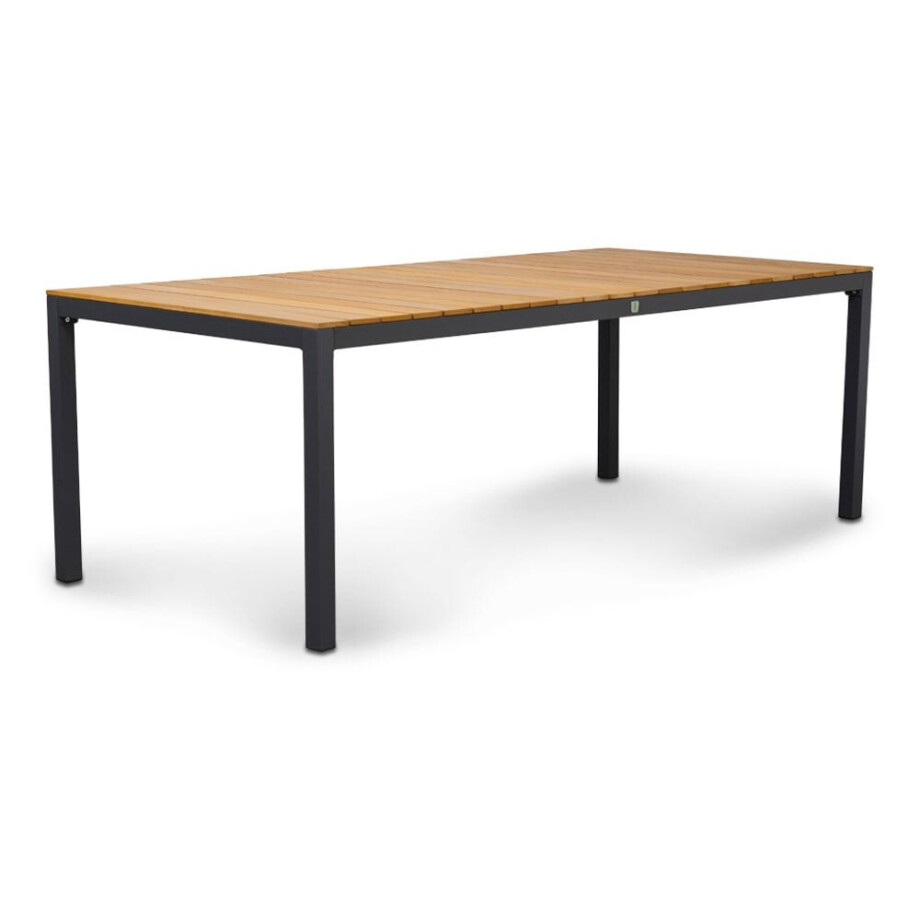 Delta dining tuintafel 6 personen | teakhout + aluminium | Natural Teak | 220cm afbeelding 1