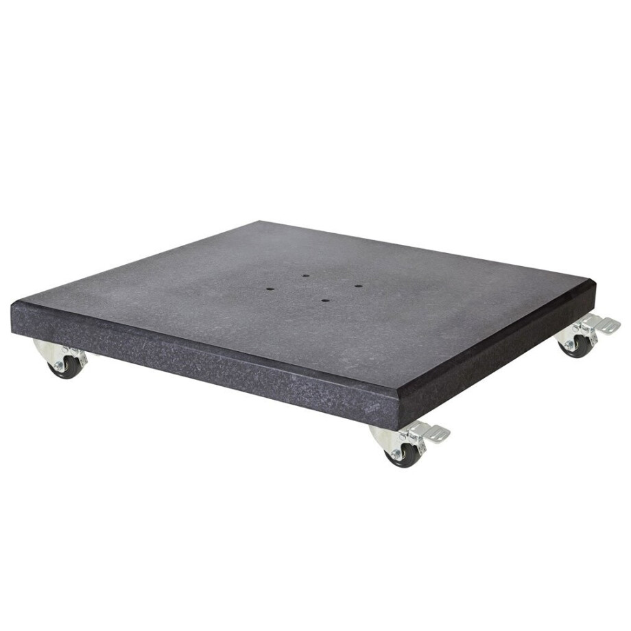 Modena parasolvoet 120kg met zwenkwielen | graniet | antraciet Modena parasolvoet 120kg met zwenkwielen | graniet | antraciet afbeelding 1