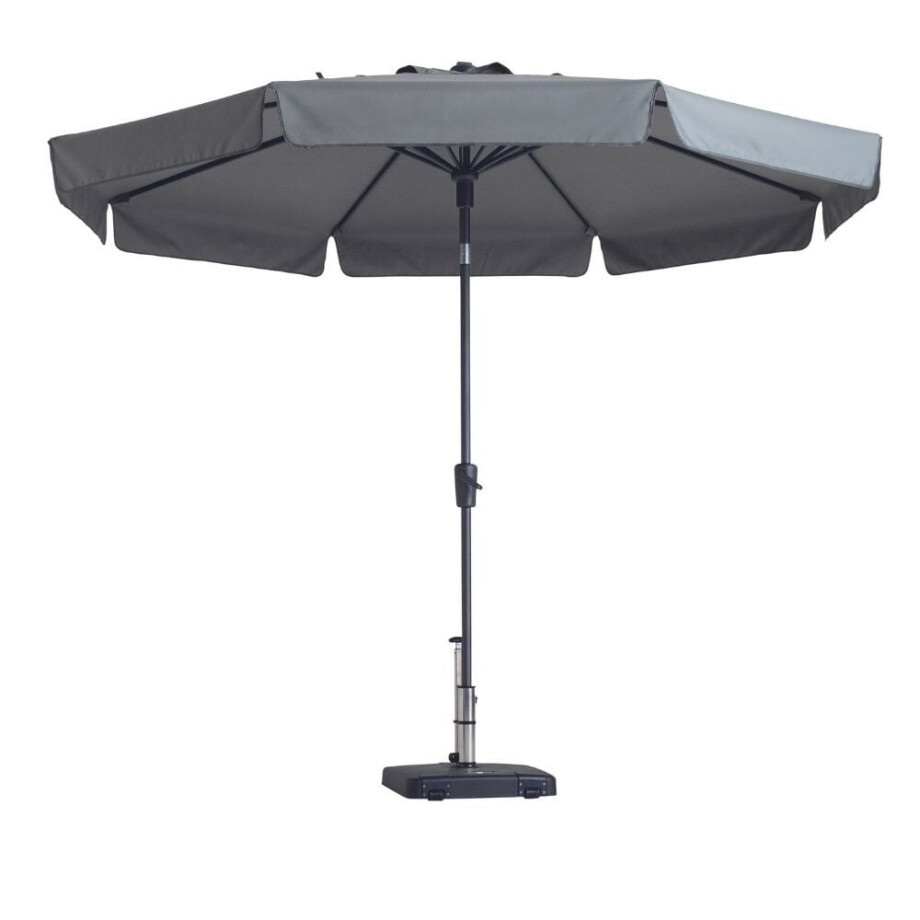 Flores stokparasol Ø 300cm | lichtgrijs Flores stokparasol Ø 300cm | lichtgrijs afbeelding 1