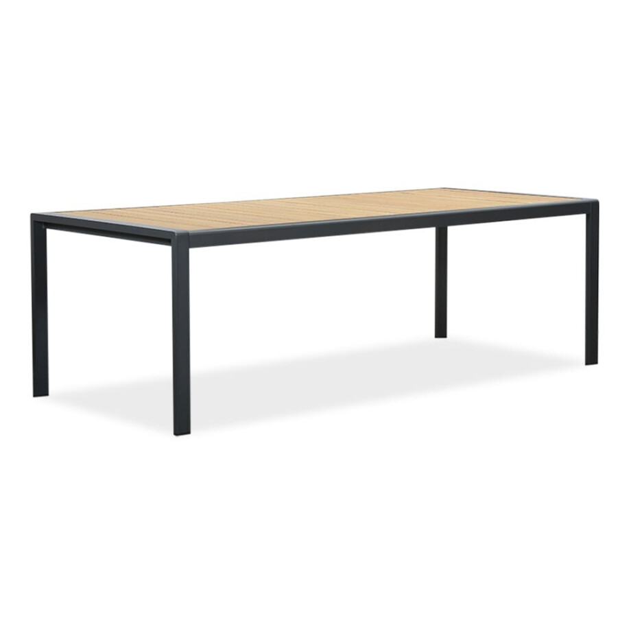 Annecy dining tuintafel 6 personen | teakhout + aluminium | Natural Teak/antraciet | 227cm Annecy dining tuintafel 6 personen | teakhout + aluminium | Natural Teak/antraciet | 227cm afbeelding 1
