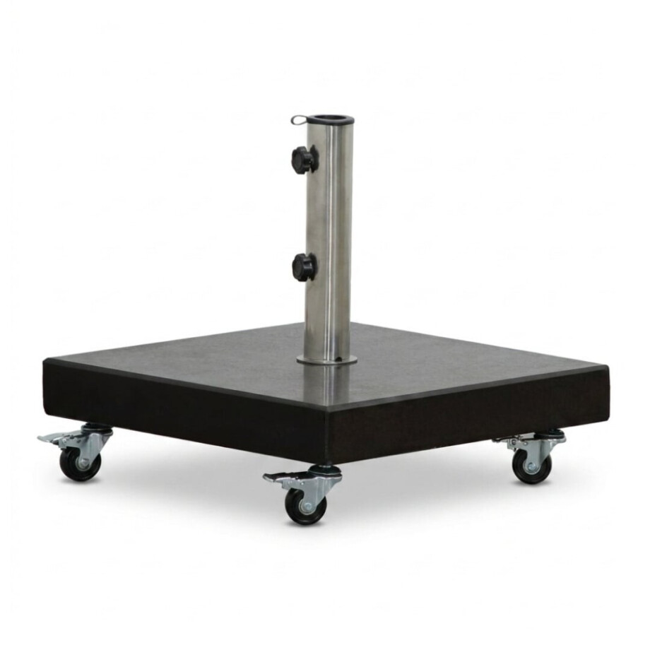 Granito parasolvoet 50kg met zwenkwielen | graniet | antraciet afbeelding 