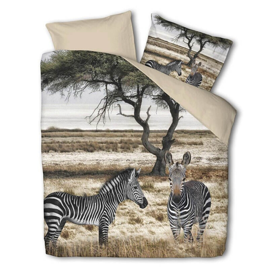 Dekbedovertrek Oase - Tweepersoons (200x220 cm) - Meerkleurig Polyester-katoen - Dessin: Natuur - Luna Bedding - Dekbed-Discounter.nl afbeelding 