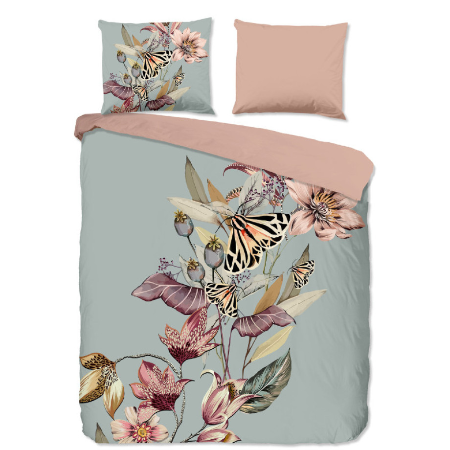 Dekbedovertrek Lyave - Lits-Jumeaux (240x220 cm) - Meerkleurig Katoen - Dessin: Bloemen, Natuur - Good Morning - Dekbed-Discounter.nl afbeelding 1