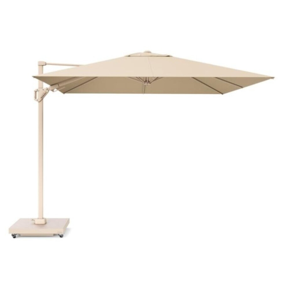 Challenger T² zweefparasol - premium doek | 300x300cm  | Champagne/Sandstone afbeelding 1