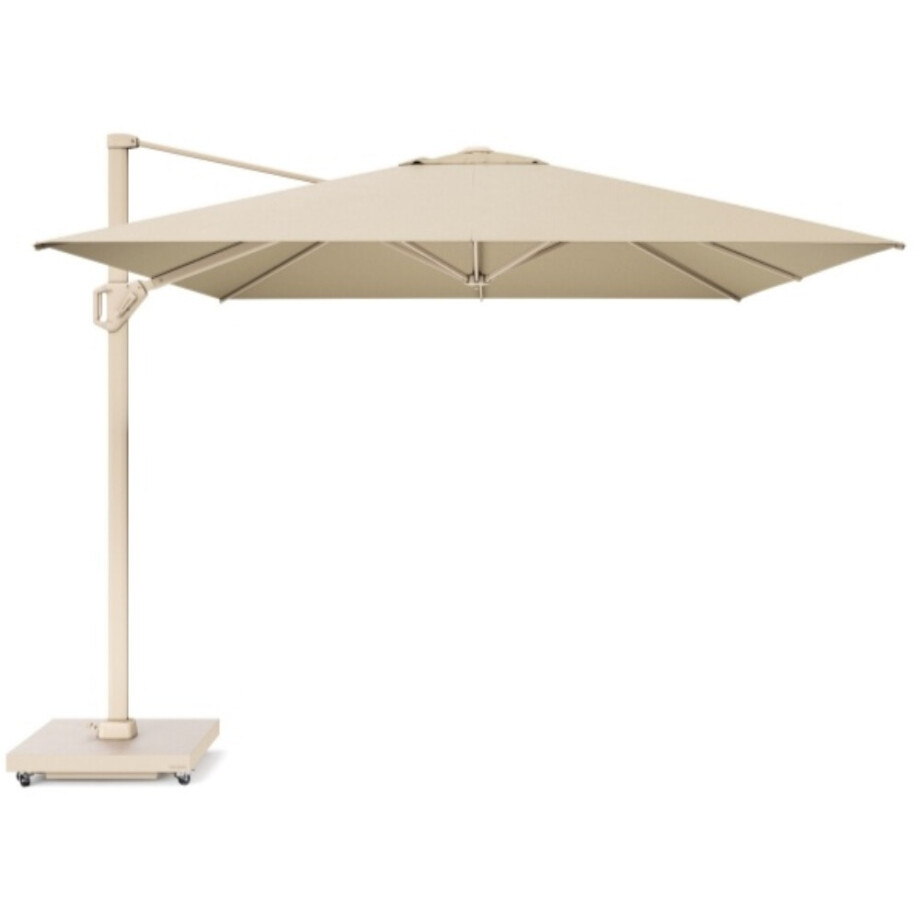 Challenger T¹ zweefparasol - premium doek | 400x300cm | Champagne/Sandstone afbeelding 1