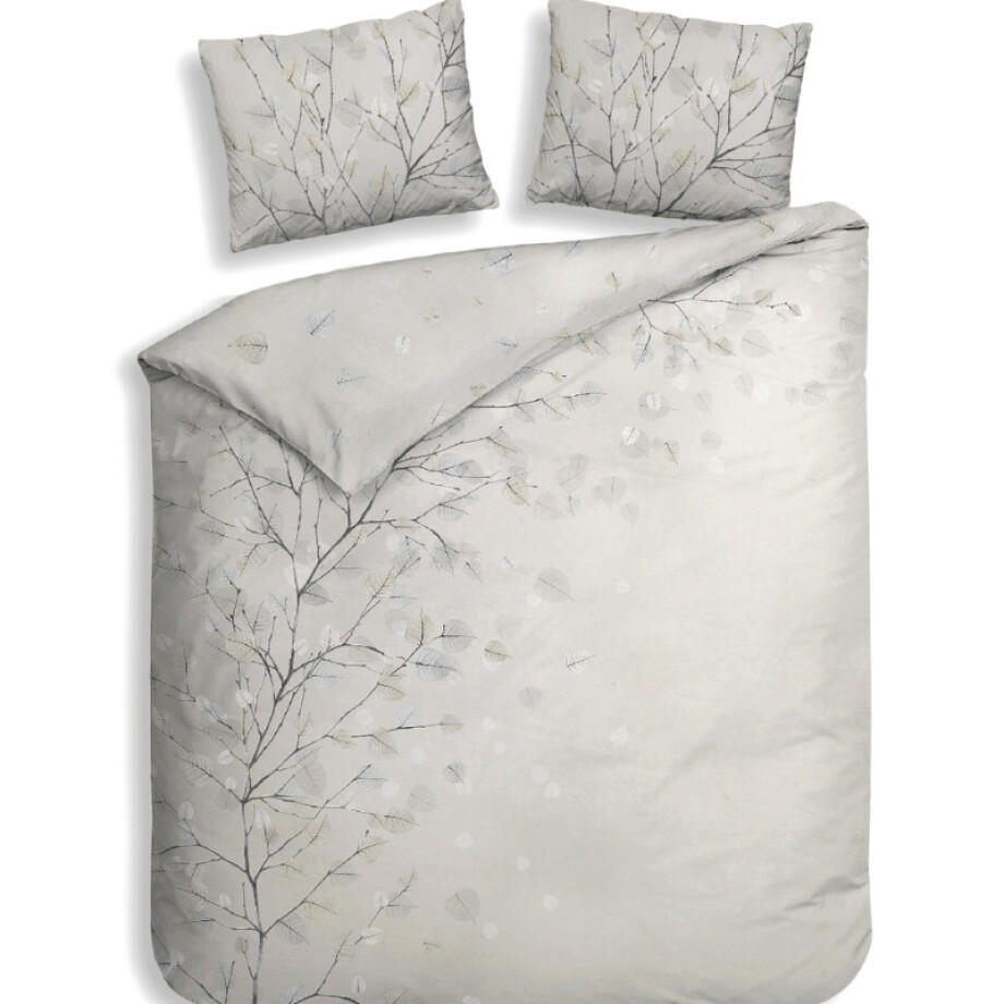 Dekbedovertrekken Xia - Lits-Jumeaux (240x220 cm) - Grijs Katoen-satijn - Dessin: - Heckett Lane - Dekbed-Discounter.nl afbeelding 