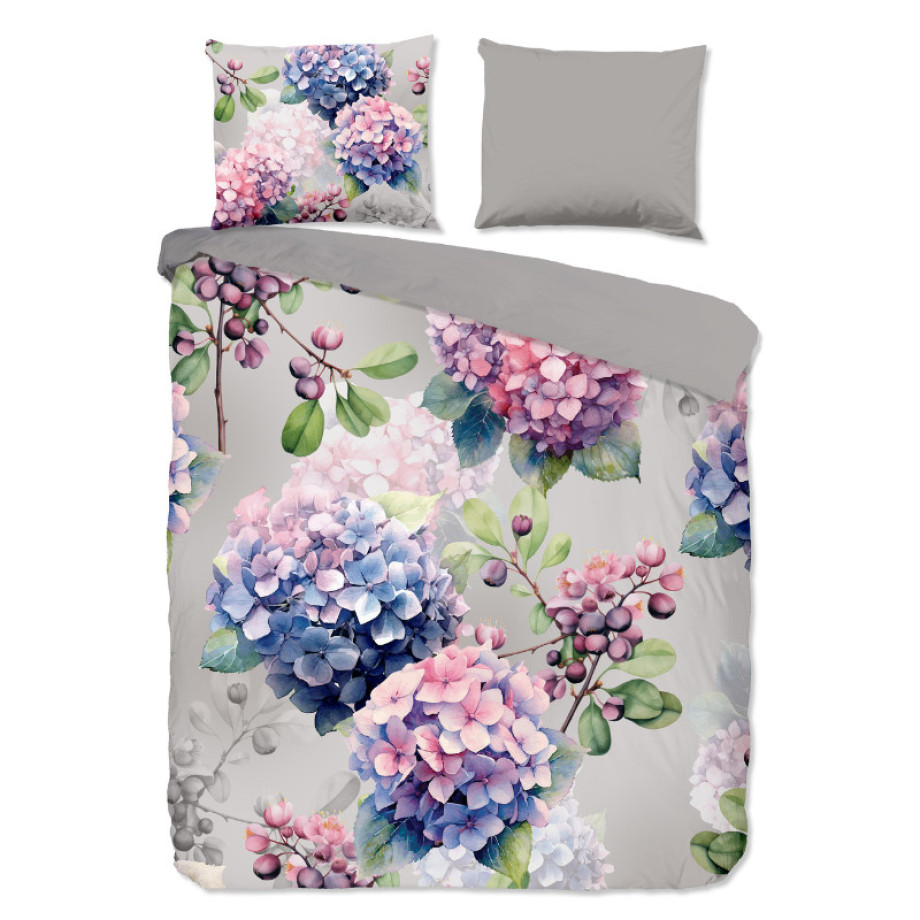 Dekbedovertrek Julia - Lits-Jumeaux (240x220 cm) - Meerkleurig Katoen - Dessin: Bloemen - Good Morning - Dekbed-Discounter.nl afbeelding 1