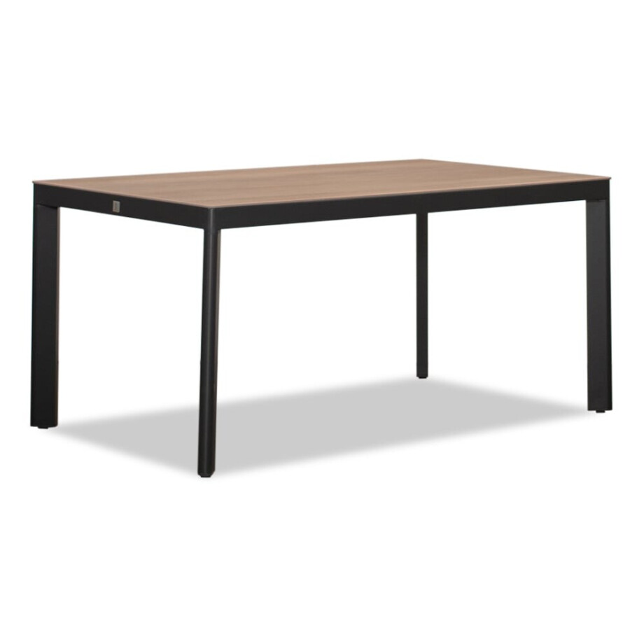 Royan dining tuintafel 4 personen | aluminium | Natural Wood | 160cm afbeelding 1
