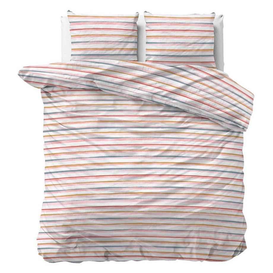 Dekbedovertrek Mette Dekbedovertrek - Lits-Jumeaux (240x220 cm) - Roze Polyester-katoen - Dessin: - Sleeptime Elegance - Dekbed-Discounter.nl afbeelding 1