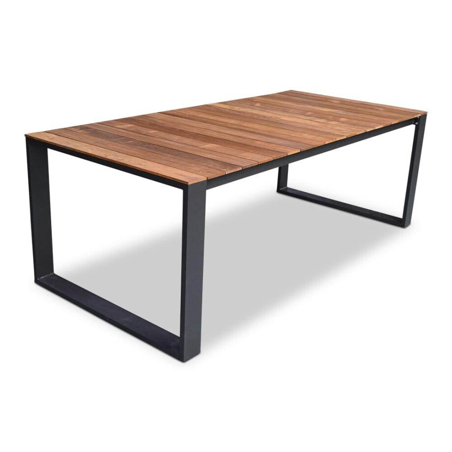 Atlanta dining tuintafel 6 personen | teakhout + aluminium | Natural Teak | 218cm Atlanta dining tuintafel 6 personen | teakhout + aluminium | Natural Teak | 218cm afbeelding 1