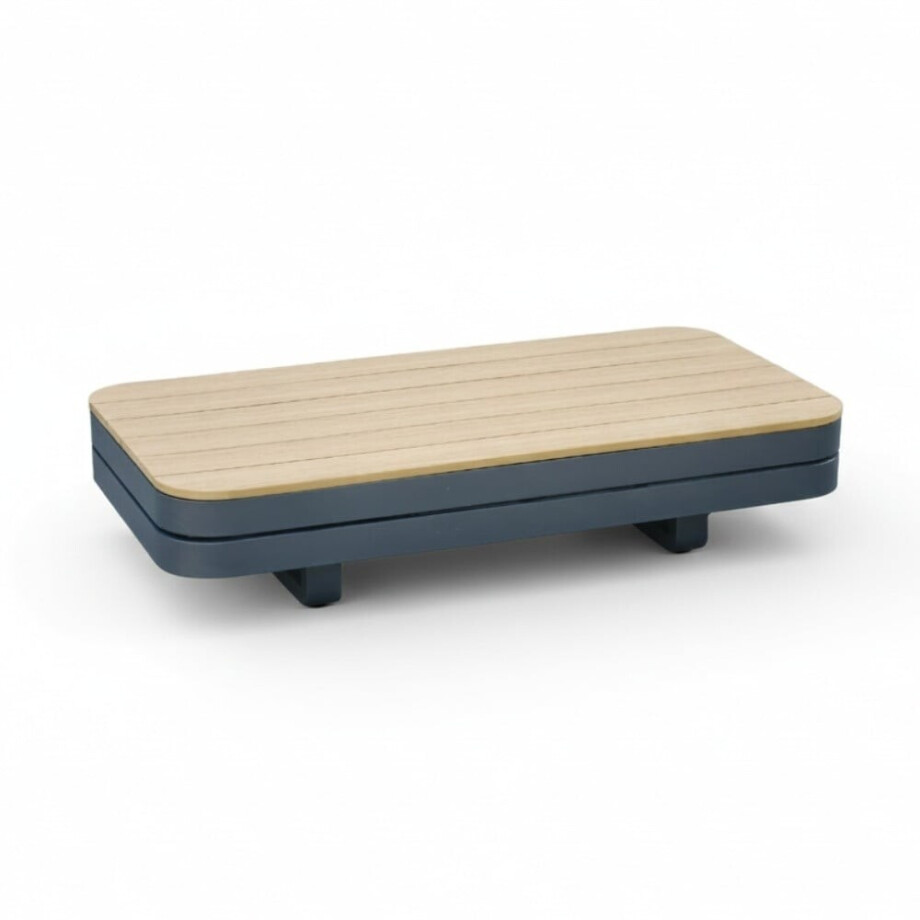 Serrento loungetafel | aluminium + polywood | antraciet | 120x62cm afbeelding 1