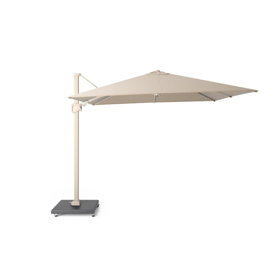 Milano T² zweefparasol | 300x300cm | Ivory/Sandstone afbeelding 1