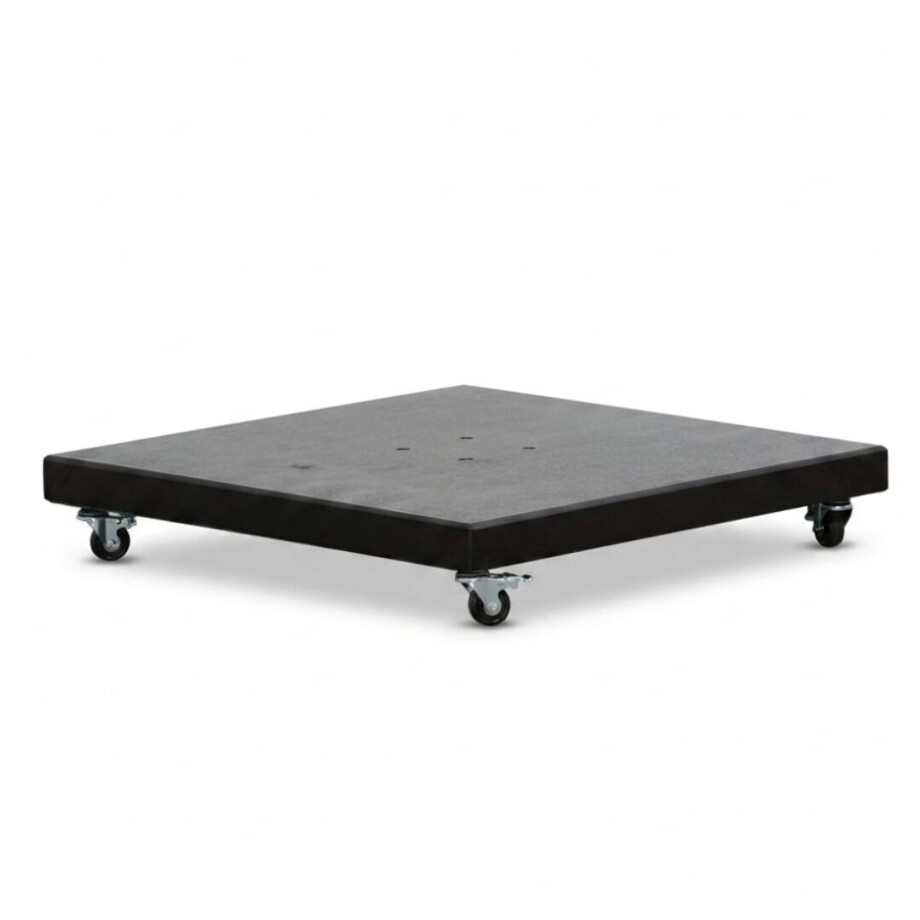 Monza parasolvoet 90kg met zwenkwielen | graniet | antraciet Monza parasolvoet 90kg met zwenkwielen | graniet | antraciet afbeelding