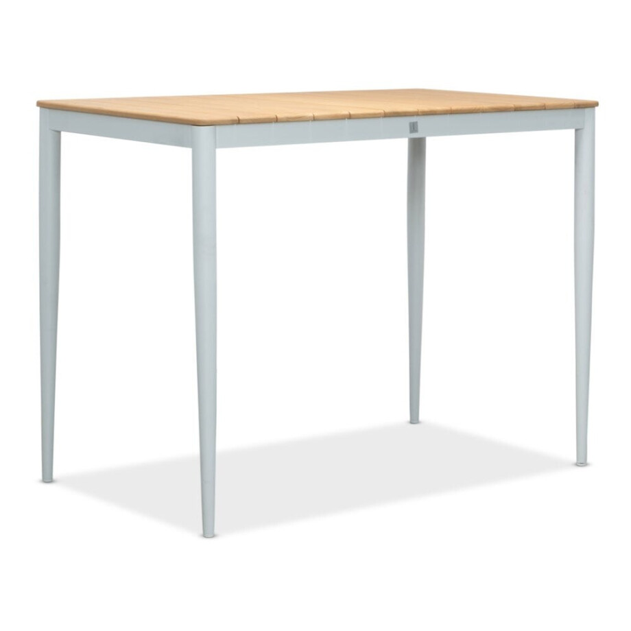 Sandro bartafel 4 personen | teakhout + aluminium | wit | 140cm afbeelding 1