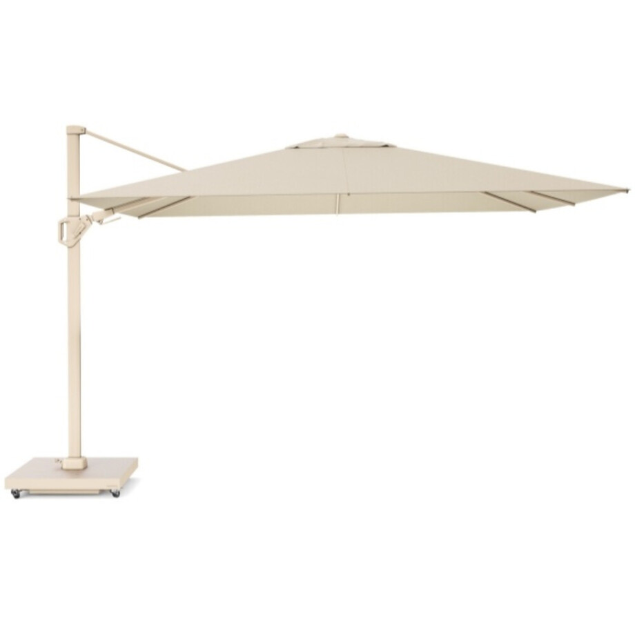 Challenger T² zweefparasol - premium doek | 260x350cm | Champagne/Sandstone afbeelding 1