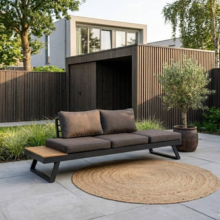 Arezzo 2-in-1 loungebank/ligbed | aluminium + polywood | 228cm afbeelding 1