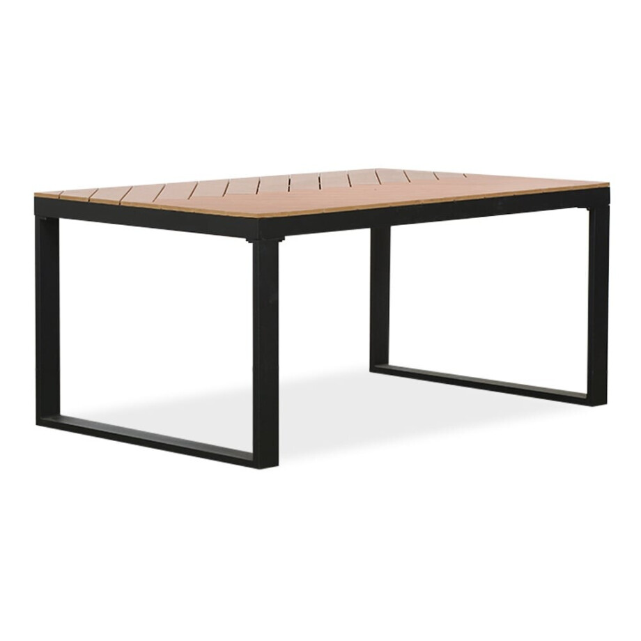 Kampa dining tuintafel - visgraatblad 4 personen | polywood + aluminium | Natural Wood | 160cm afbeelding 1