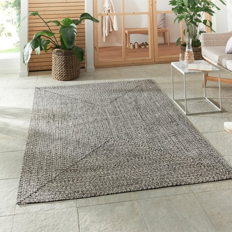 Buitenkleed Trenzado - Beige / Crème maat: 200x80cm - materiaal: Polypropyleen - Dekbed-Discounter.nl afbeelding 